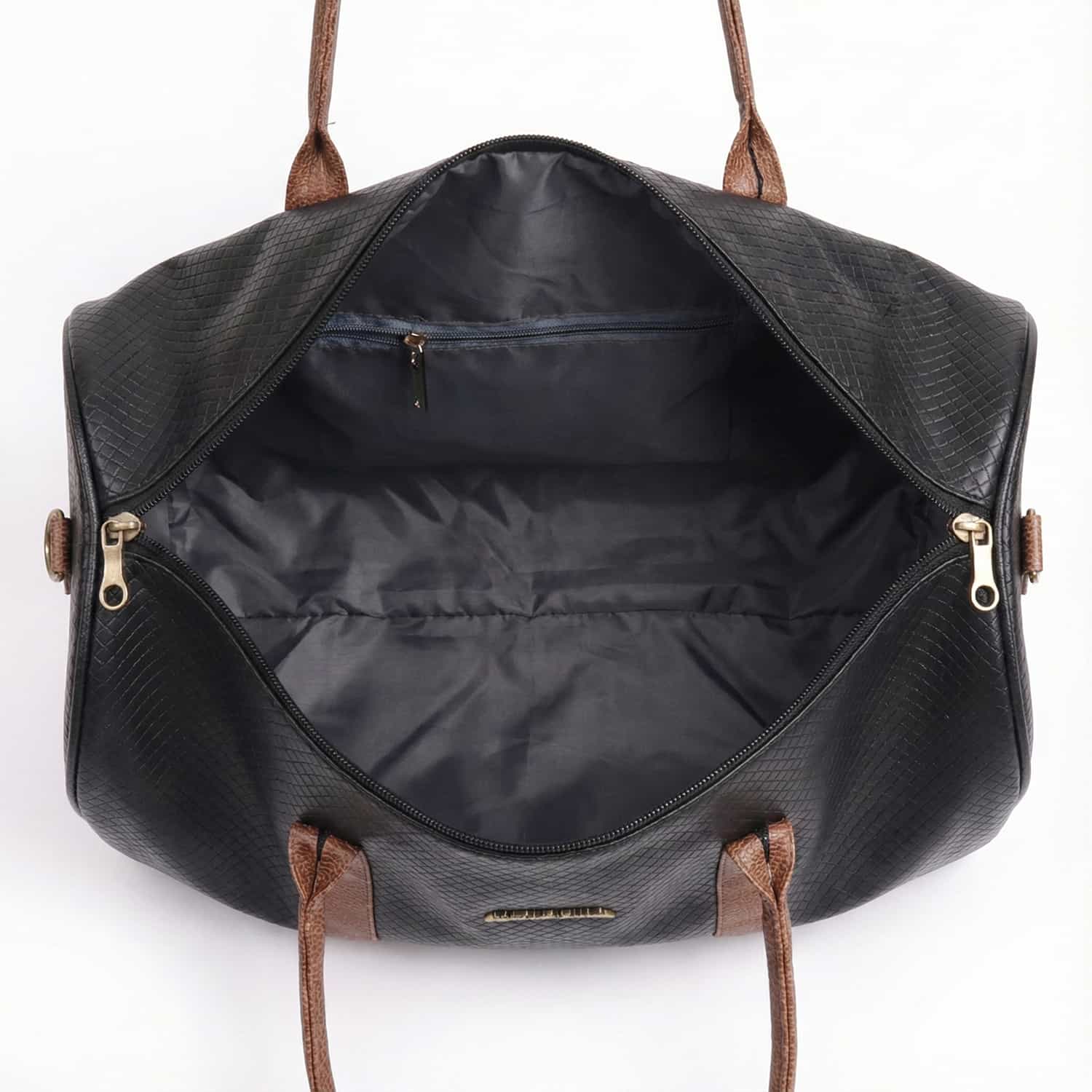 Bullfight Vegan Leather Travel Bags Travelling 2 Wheel Duffle Bag - Image 4