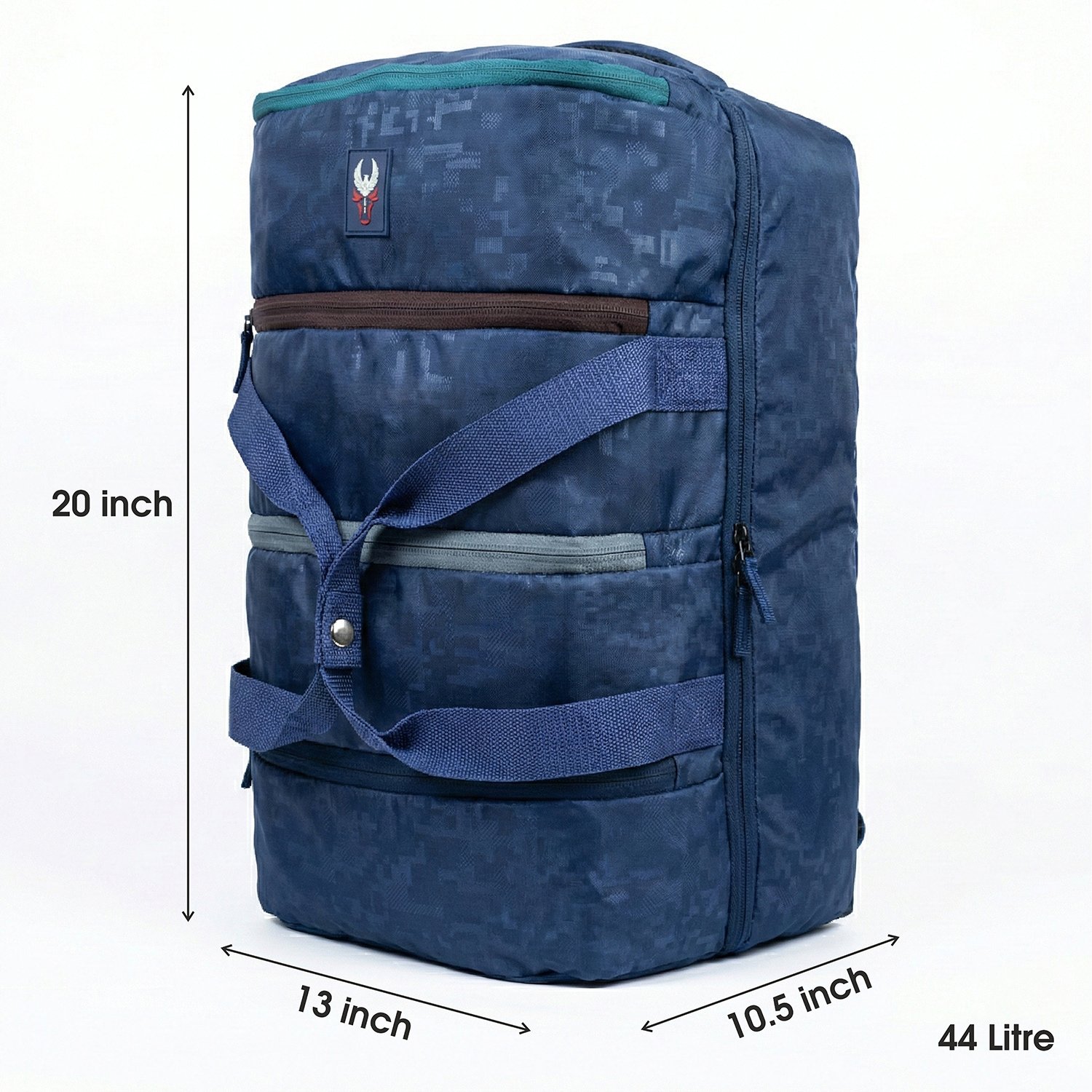 Cruz 44L Convertible Travel Duffel Backpack, Water-Resistant Carry-On with Rain Cover - Image 18