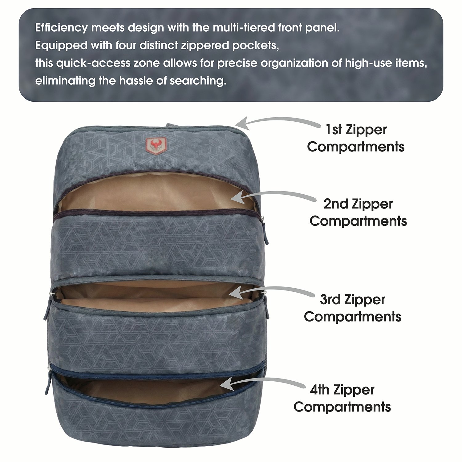 Cruz 44L Convertible Travel Duffel Backpack, Water-Resistant Carry-On with Rain Cover - Image 25