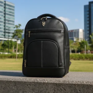Woodly Executive Edge Stylish Faux Leather Laptop Bag for Professionals