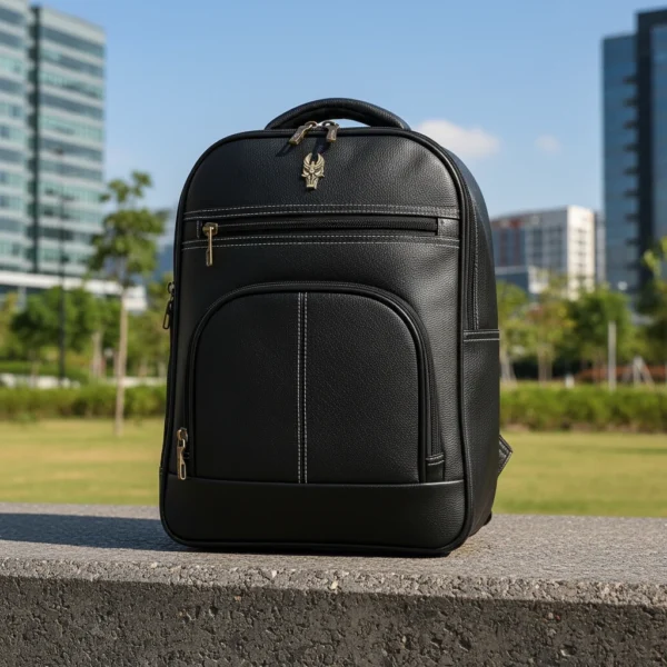 Woodly Executive Edge Stylish Faux Leather Laptop Bag for Professionals